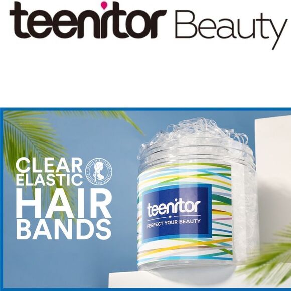 Teenitor Clear Elastic Hair Rubber Bands, Soft Hair Elastics Ties - Picture 6 of 11